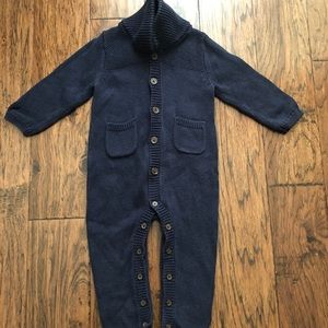 Baby Gap Baby Boy Navy Blue One Piece Sweater